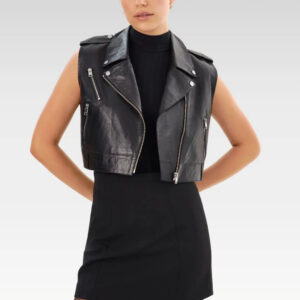 AMALIA  Women's Leather Biker Vest