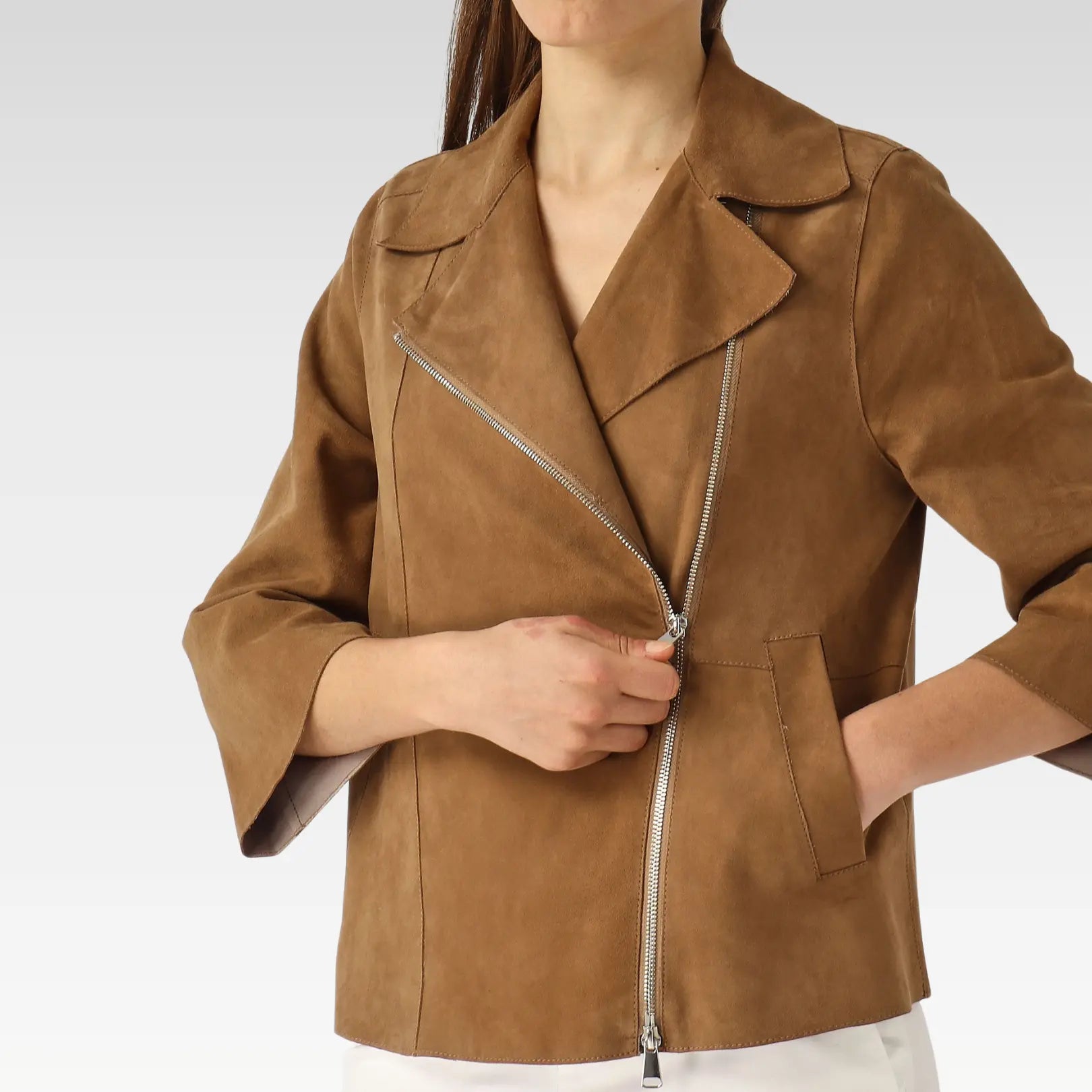 The Gaia Women’s Suede Jacket - Image 3