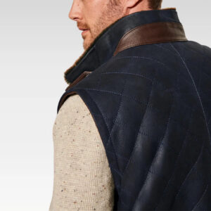Hayes Quilted Sheepskin Vest  Rugged Warmth Meets Timeless Style