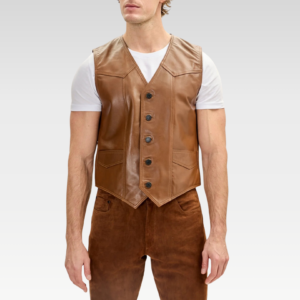 Classic Club Lambskin Leather Vest