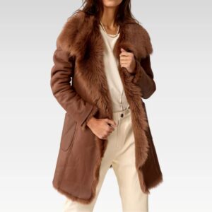 Chelsea Slouch Shearling Coat Noccialo Shearling