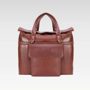 EDGEFIELD | 17” Leather Roll-Top Laptop Briefcase