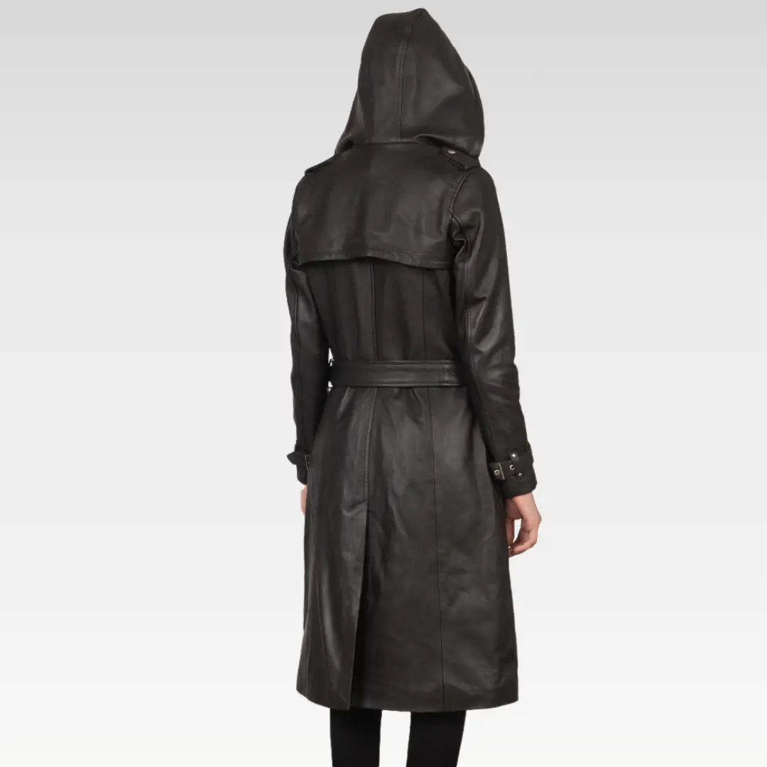 Fixon Hooded Trench Coat - Image 12