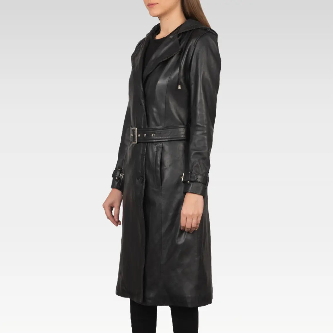 Fixon Hooded Trench Coat - Image 5