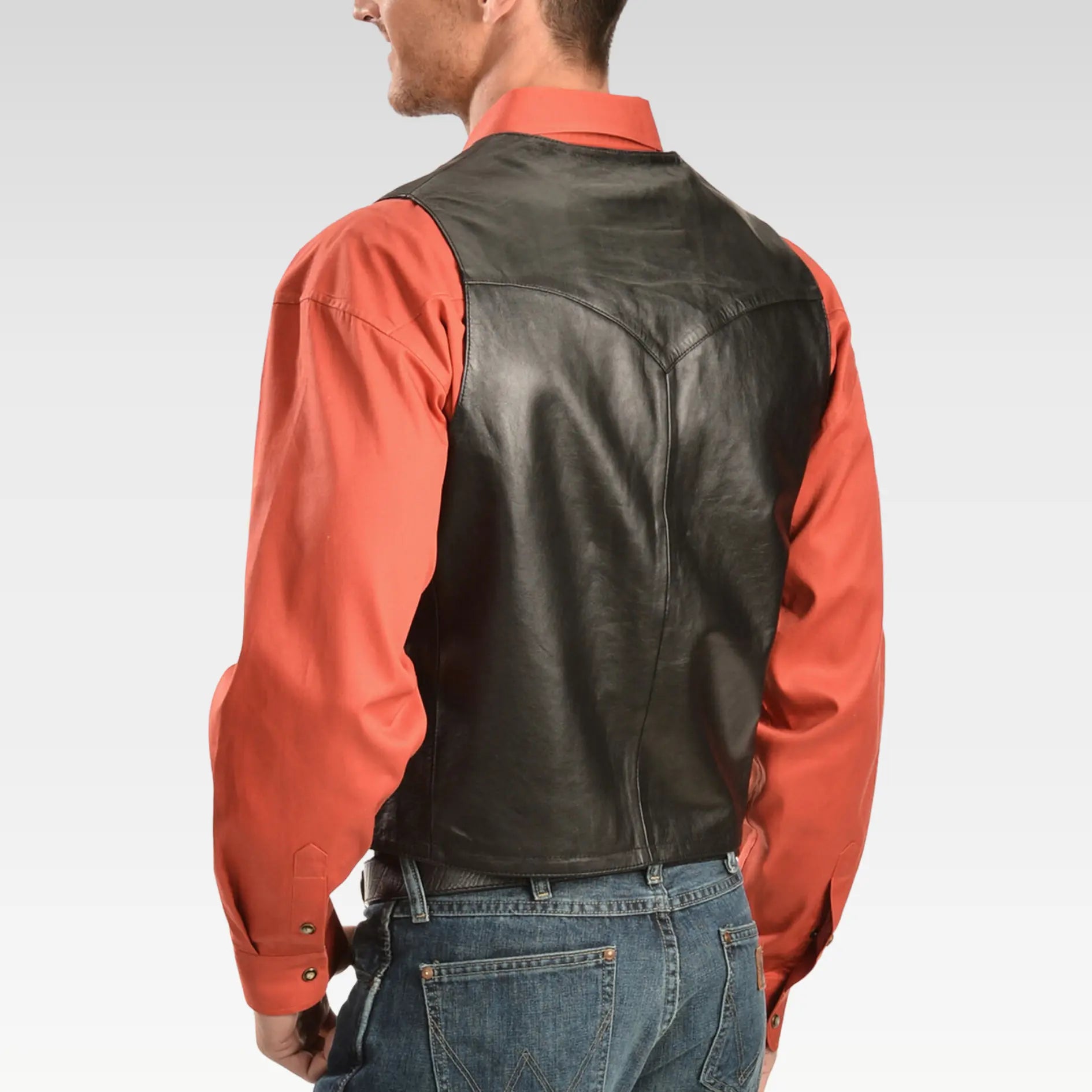 Scully Lamb Leather Vest - Image 2