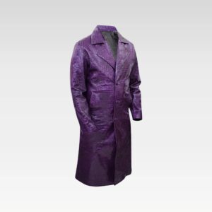 Suicide Squad Joker Purple Trench Coat Costume