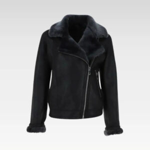 Womens Aviator Shearling Jacket